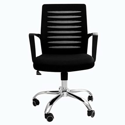 YLiansong-home Adjustable Rotating Office Chair Office Chairs Medium Back Breathable Back And Seat Adjustable Black Managers Chair Office Desk Ch