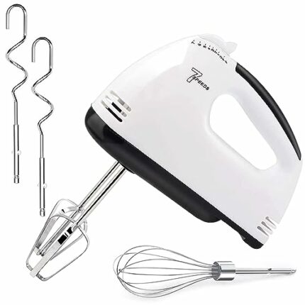 Hand Mixer Electric New 7-Speed Mixers for Baking, Stainless Steel Electric Hand Whisk, Electric Whisk Hand Mixer, Electric Whisk for Baking,Hand