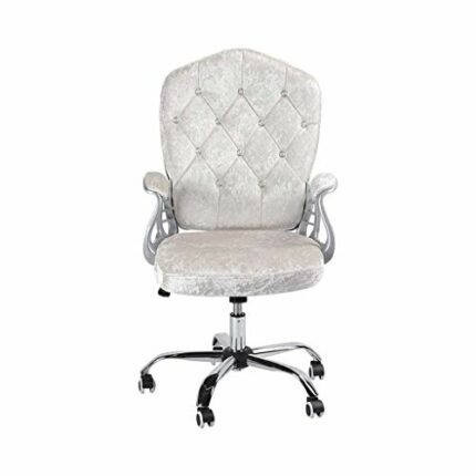 TFIIEXFL Computer Chair with Adjustable Rotating Velvet Chair Computer Chair Study Office Swivel Chair Home Lift Swivel Chair Desk Chair
