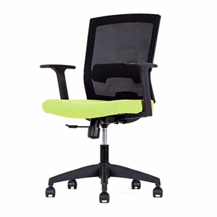WALNUT Furniture Mid-Back Black Mesh Executive Swivel Ergonomic Office Chair with Back Angle Adjustment (Color : C)