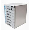 ZXFYHD Filing Cabinet Desktop with Lock A4 Storage Box Drawer Office Home 7 Layers Aluminum Alloy Filing Cabinets