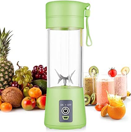 Portable Blender, Mini Blender for Shakes and Smoothies with Rechargeable USB, 380Ml Traveling Portable Fruit Veggie Juicer Cup Blender With 6 Bl