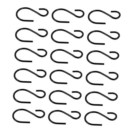 PRETYZOOM 300 pcs s-Hook Tree Branch Hooks Plant Wall Hanger Hook s Shaped cage Hanger Metal Hangers Plant Hanging Bracket Smoker Meat Hooks Blac