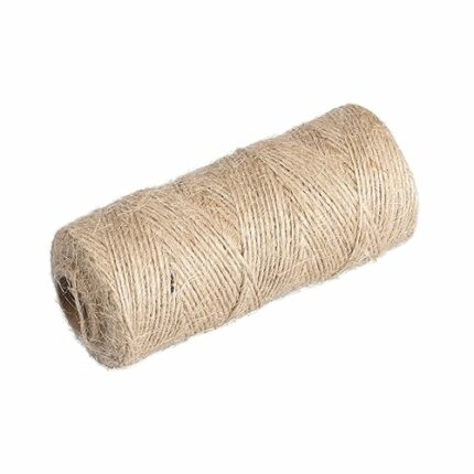 Jute Twine String 1MM Thick for DIY Crafts Artworks Gift Wrapping, 100M/328FT Jute String Garden Twine Natural Jute Rope for Gardening Bundling P