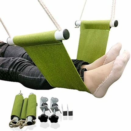 Yousiju Foot-Hammock Swing Desk Relax-Care-Tool Airplane Indoorl Office Mini Portable Home Feet Rest (Color : A)