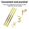 1000PCS Metallic Twist Ties Gold Twist Ties For Treat Bags Reusable Plastic Bread Twist Ties Bread Twisty-Ties For Candy Coffee Goodie Bags Snack