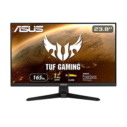 ASUS TUF Gaming VG249Q1A Gaming Monitor â€“ 23.8 inch Full HD (1920 x 1080), Overclockable 165Hz(above 144Hz), Extreme Low Motion Blur, FreeSync
