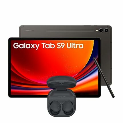 Samsung Galaxy Tab S9 Ultra WiFi Android Tablet, 1TBStorage, Graphite, 3 Year Extended Warranty with Samsung Galaxy Buds2 Pro Wireless Earphones,