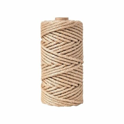 5mm Thick Jute Twine String, 98 ft 4 ply Feet Natural Jute Garden Rope for DIY Gardening, Cat Scratcher, Gift Wrapping and Crafts Decoration (5MM