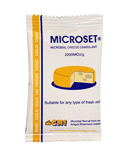 Pack of 3 * 6g Microbial Rennet Mix Cheese Coagulant Microset use one 6g Sachet for 25 litres f Milk | Rennet Cuajo Caglio Presüre Lab