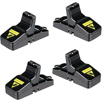 4 Pack Reusable Mouse Traps Mouse Catcher,Snap Mice Traps for Indoors & Outdoor,Rat Trap That Work Rodent Killer Easy to Bait,Mice Kill Mouse Con
