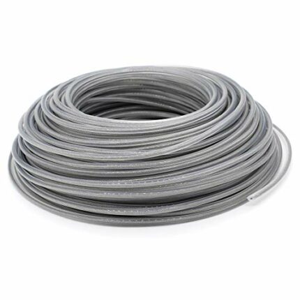 TUHIMO Buwico Grass Trimmer Line, 3.0mm*41m Nylon Steel-Wire Core Brush Cutter Line Heavy Duty Strimmer String for Over Grown Grass and Weeds