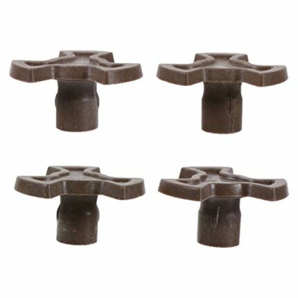 FRCOLOR 4PCS Microwave Turntable Coupler Replacement Microwave Oven Support Heat Resistance Microwave Ovens Mica Plates Repairing Part for Glass