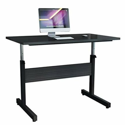 ZXYWW Computer Desk - Height Adjustable Laptop Table Stand, Portable Laptop Workstation with Anti-Slip Foot Pad for Home Office Bedroom