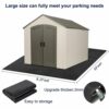 Outdoor Storage Shed Floor Mat, Outdoor Carport Floor Mat, Patio Furniture Mat - Thickened Soft Material, Reusable,Durable, Non-Slip Backing, Was