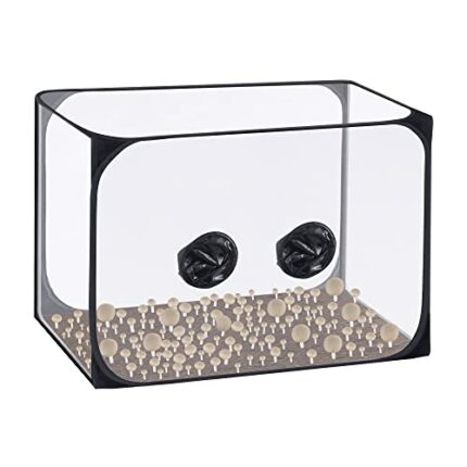 Watayo 35.5x23.5x23.5Inch Mushroom Growing Still Air Box-Pop up Mushroom Grow Tent Kit-Portable Mushroom Growing Container for Spores Mycology Ho
