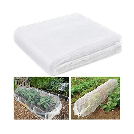 Insect Netting Mesh Garden Netting Fine Mesh Butterfly Garden Netting for Vegetables Plants Fruits Flowers Crops Greenhouse Row Covers Raised Bed