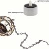 ZHONGXIN Solar Lights Outdoor Hanging Lanterns, Beaded Copper Wire Ball Candle Holder with Solar Tea Lights, Perfect for Home, Garden, Backyard,