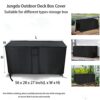 Jungda Outdoor Deck Storage Box Cover for 134 Gallon Deck Boxes,Waterproof Patio Storage Box Cover - 56 X 28 X 27 Inch