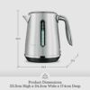 The Sage Soft Top Luxe Kettle, Black Truffle, SKE735BTR
