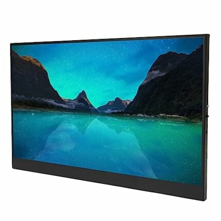 Portable Monitor, 17 Inch Monitor, 1920x1200 144Hz Eye Care Screen Type C Gaming Monitor, Dual Speaker Computer Display HDMI Type C for Laptop PC
