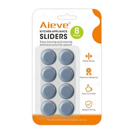 Aieve Kitchen Appliance Sliders, 8Pcs Appliance Sliders for Kitchen Appliances, Small Appliance Slider for Countertop, Air Fryers, Coffee Makers,