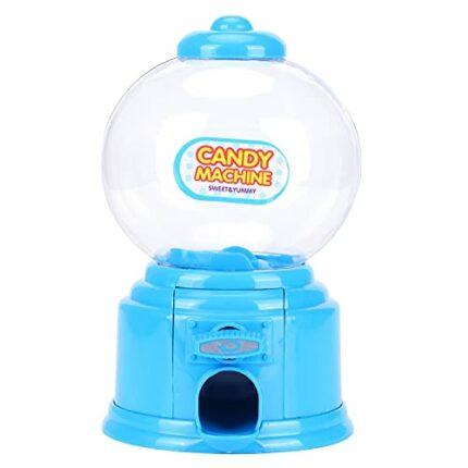Candy Machine Dispenser, Sweet Dispenser Mini Money Deposit Box, Vending Machine Sweets Cute Sweets Candy Storage Machine Gumball Machine(Blue)