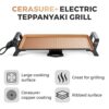 Tower T14037COP Cerasure+ Electric Teppanyaki Grill with Non-Stick Plate, 1800W, Copper