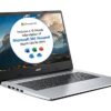 Acer Aspire 1 A114-33 14 inch Laptop - (Intel Celeron N4020, 4GB, 64GB, Full HD Display, Microsoft Office 365, Windows 10 in S Mode, Silver)