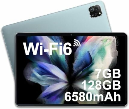 OSCAL 10 Inch Tablet Android 12 Tablets Pad70 WiFi, 7GB+128GB/TF 1TB, Quad Core, 1280×800 HD+ IPS Screen, 6580mAh, 13MP+8MP Camera, Wi-Fi 6, Scre