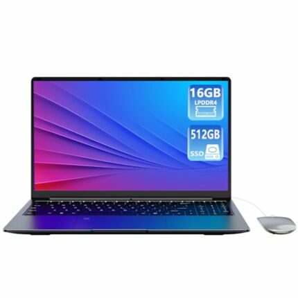 NEXSMART Laptop PC 16GB RAM LPDDR4 512GB SSD PC 15.6 inch UHD Netbook Intel Celeron N5095 Processor Computer with Touch ID WiFi5 Bluetooth 4.2 Ty