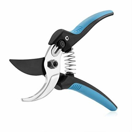 Pruning Shears Tree Trimmers Secateurs Hand Pruner Stainless Steel Blades Professional Garden Clippers Bypass Secateurs with SK-5 Steel Blade and