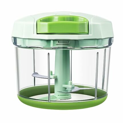 RYKKZ Vegetable Chopper, Onion Chopper, Garlic Mincer - Multifunctional Hand-Pull Food Chopper. Dishwasher Safe, time-Saving, Easy to use, and Si