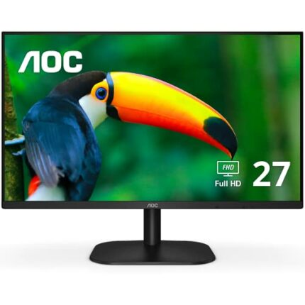 AOC 27B2H/EU - LED monitor - 27" - 1920 x 1080 Full HD (1080p) @ 75 Hz - IPS - 250 cd/m² - 1000:1-4 ms - HDMI, VGA - black
