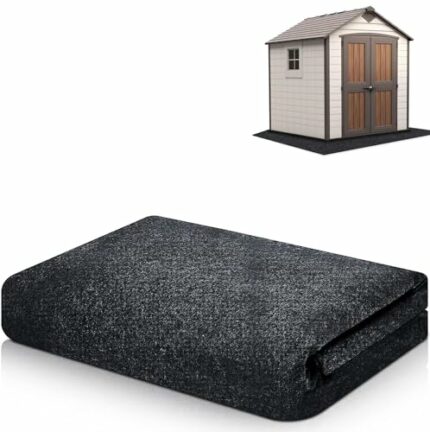 UISKOOPW Outdoor Storage Shed Mat，Hot Tubs Mat, Anti-Slip and Waterproof Backing, Dustproof Outdoor Carport Mat，Patio Furniture Floor Mat for Pro