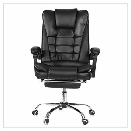 XIAOJUN Reclining Office Chair Adjustable Rotating Lift PU Leather Gaming Chair Armchair with Footrest for Home Office Furniture