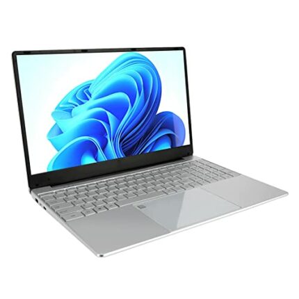 Aeun Laptop, Fingerprint Sensor Quad Core Processor 7000mAh 15.6 Inch Office Laptop For Work (12+512G UK Plug)