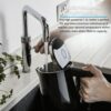 Swan SK14650BLKN Alexa Smart Kettle, LED Touch Display, Keep Warm Function, Stainless Steel Insulated, 1.5L, 1800W, Black