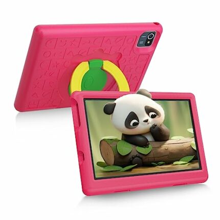 Keenlove Kids Tablet 10 Inch 1280x800 HD Touchscreen Android 13 Quad Core 2GB+4GB RAM 64GB ROM 128GB SD Extension 5MP+8MP Dual Camera 5000mAh Bat