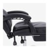 ZXFYHD Desk Chair,Office Chair Swivel Office Chair Ergonomic Adjustable Hight Computer Chair Tilt Function Leather Reclining Black