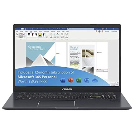 ASUS Vivobook 15 E510MA 15.6" Full HD Laptop (Intel Celeron N4020, 4GB RAM, 128GB eMMC, Windows 11 with Microsoft Office 365 included)