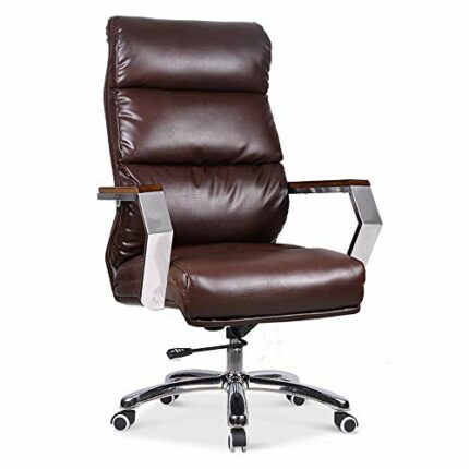 YLiansong-home Adjustable Rotating Office Chair Middle and Rear Seat Artificial Leather Computer Executive Office Chair Office Desk Chair