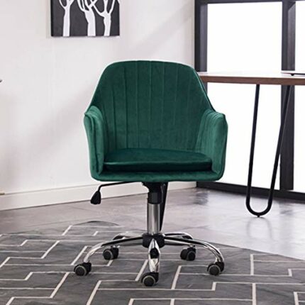 WALNUT Computer Chair Household Desk Chair Fashion Office Chair Home Fabric Writing Chair Rotating Happy Swivel Chair (Color : D)
