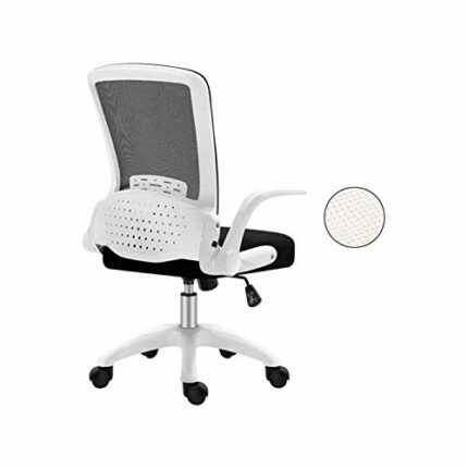 BZLSFHZ Ergonomic Office Desk Chair Mesh Swivel Computer Task Chair Mid Back with Flip Up Arms