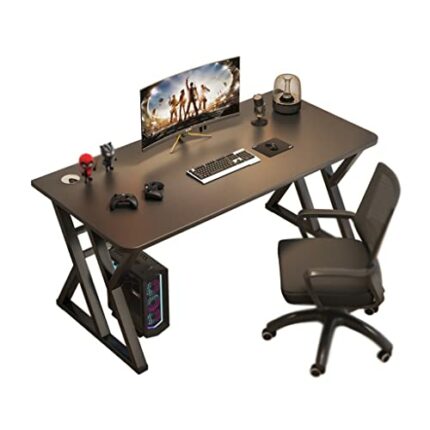 WALNUT Home Desktop Computer Desk Office Desk Bedroom Student Study Desk Writing Desk Without Chair (Color : D, Size : 140cm)