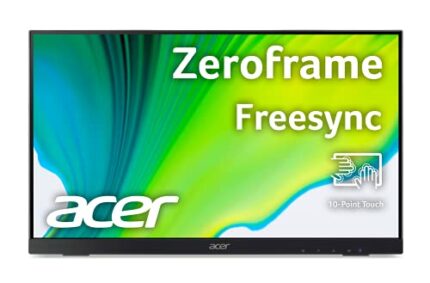 Acer UT222Q bmip 21.5” Full HD (1920 x 1080) 10 Point Touch Monitor with AMD FreeSync Technology Up to 75Hz 5ms (Display Port, HDMI Port, VGA & U