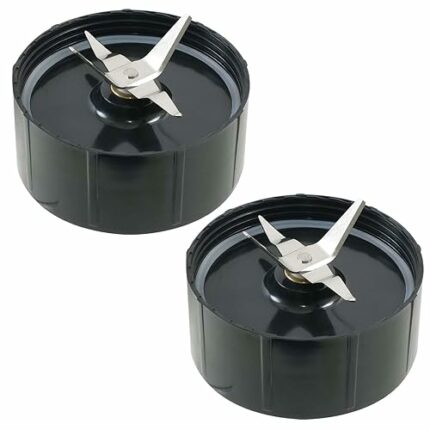 Rhinenet 2PCS Cross Blades Replacement Parts Compatible with Magic Bullet Stirring Blade Juicer 250W Cross Blade, Ice Shaver Spare Blade Replacem