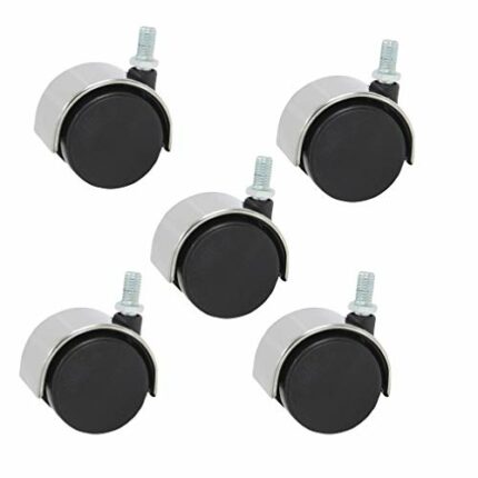 XHALERY 2 Inch Office Chair Caster,Universal 360 Degree Rotating,Furniture Caster, Replacement Floor Protecting,Smooth Rolling,M10 Screw Stem,Set