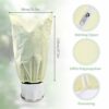 2PCS Plant Fleece Frost Protection Jackets, 80x120CM Garden Fleece Frost Protection for Plants with Zipper Drawstring, Plant Covers for Potted Pl