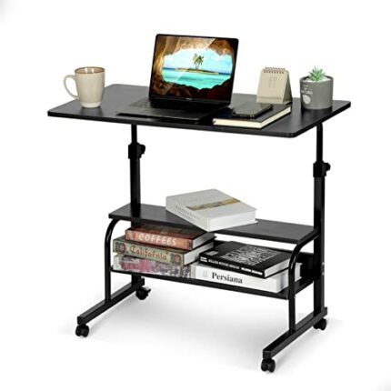 Adjustable Desk Standing Desk Small Desks for Small Spaces Portable Laptop Computer Desk Table for Bedrooms Couch Desk for Home Office Table Mobi